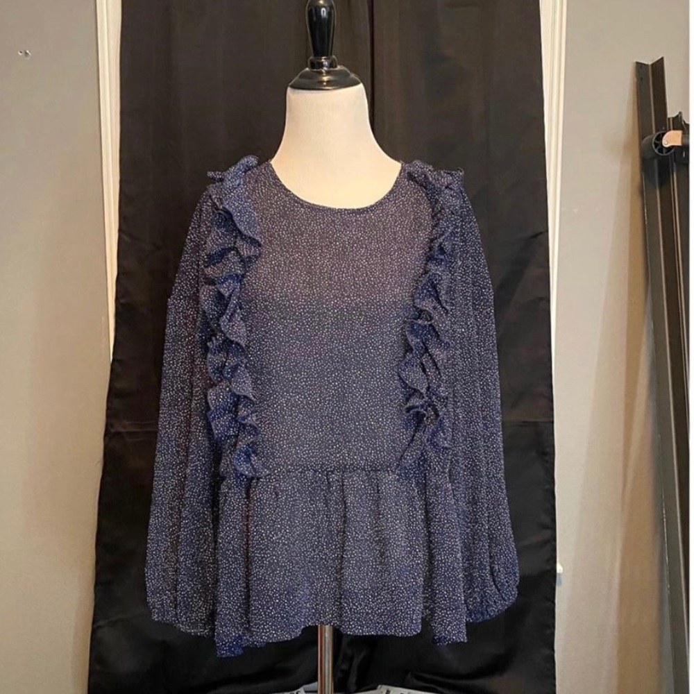 Navy blue blouse